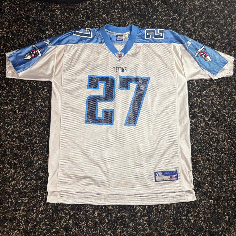 Tennessee Titans Eddie GEORGE Reebok On Field NFL Football‎ Jersey Used Size XL